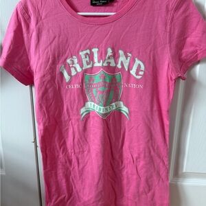 Pink shirt with Ireland Print